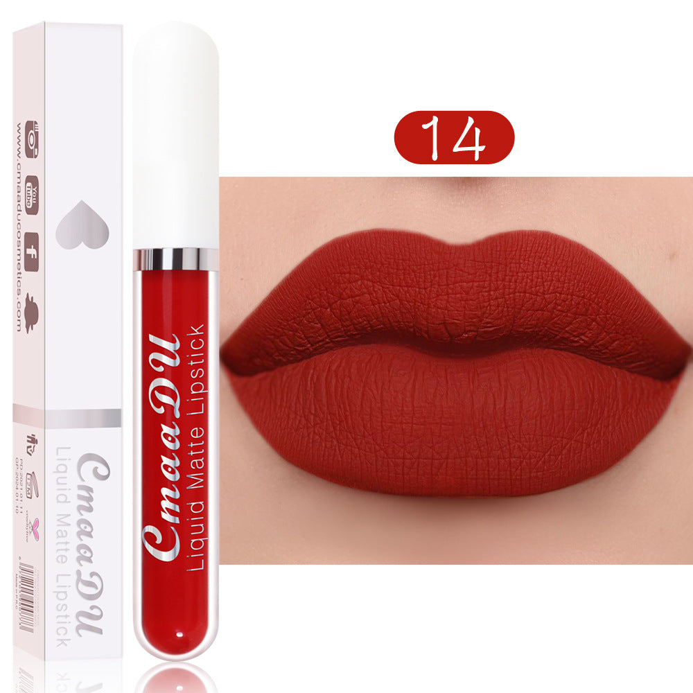 18-Color Matte Waterproof Long-Lasting Lipstick Collection Set