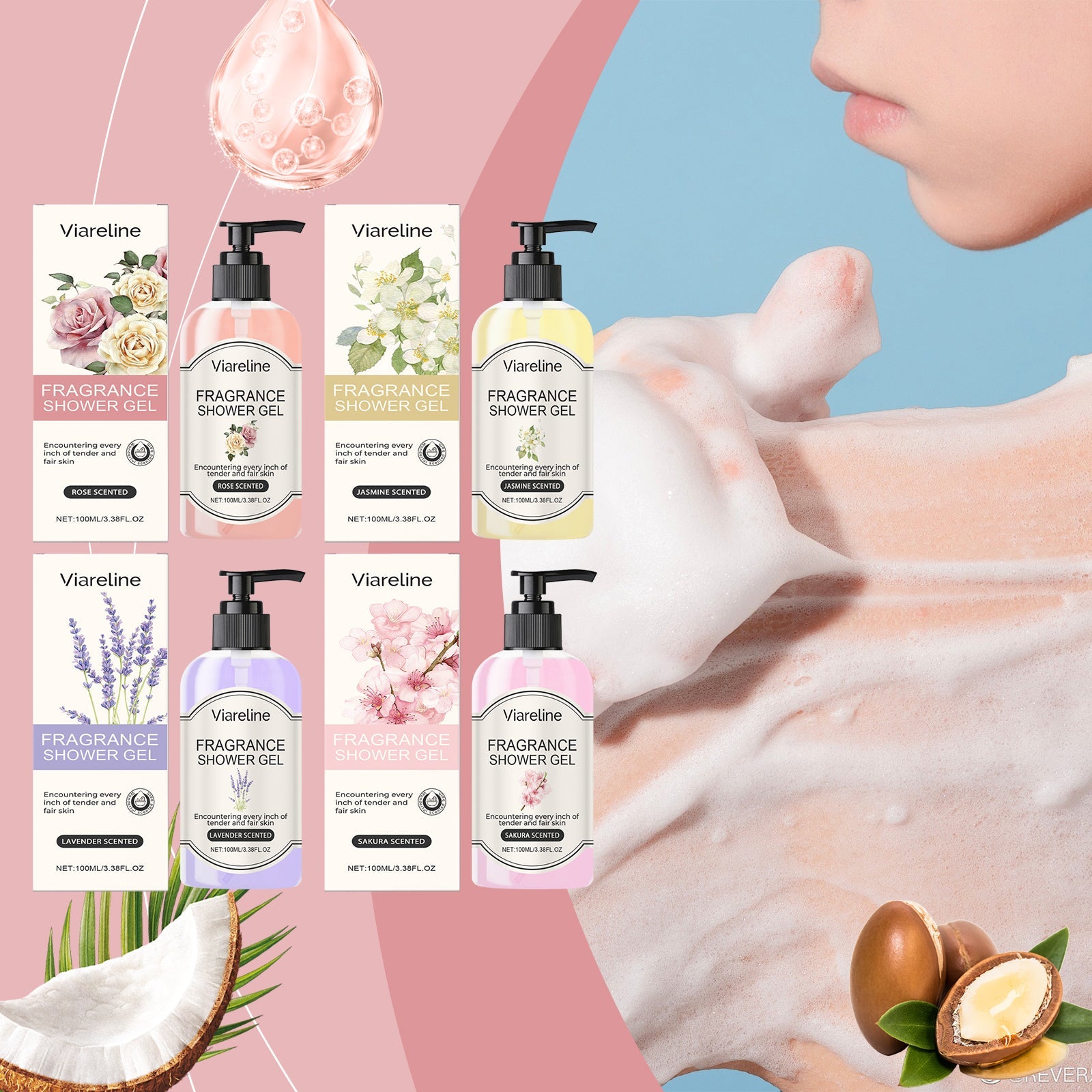 Lavender Fragrant Shower Gel Moisturizing Women’s Body Wash