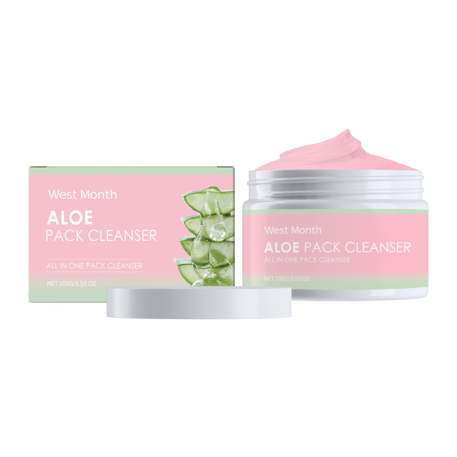 Aloe Soothing Cleanser Gentle Pore Cleansing Exfoliating Facial Wash