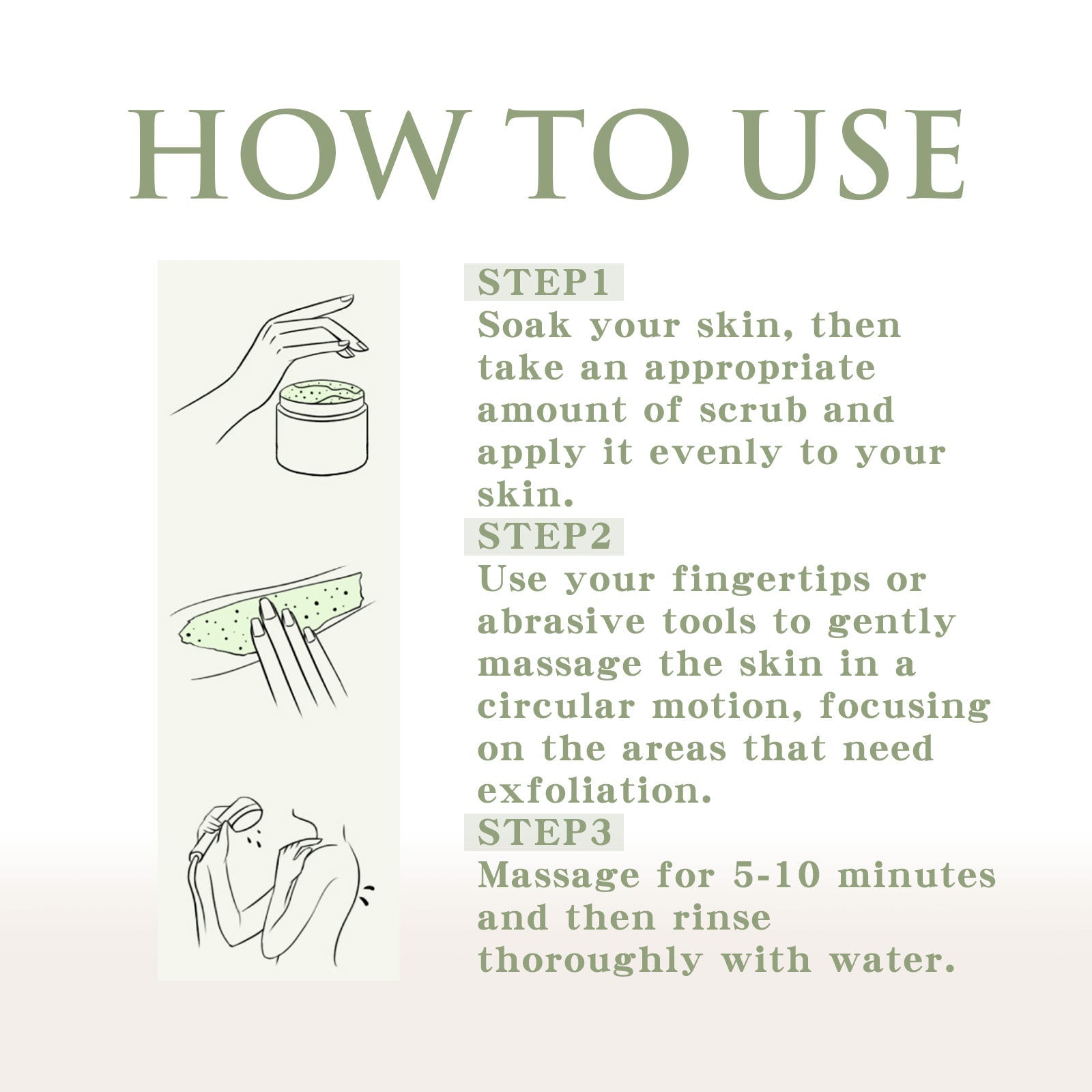 Avocado Ice Cream Body Scrub Exfoliating Soft Skin Care