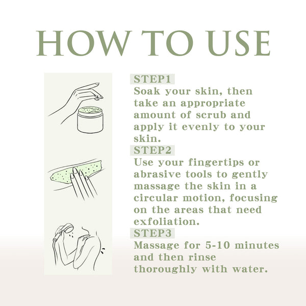 Avocado Ice Cream Body Scrub Exfoliating Soft Skin Care
