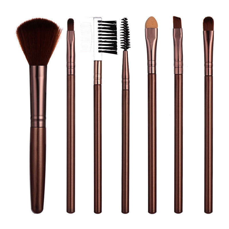 7-Piece Makeup Brush Set Complete Beauty Tool Collection