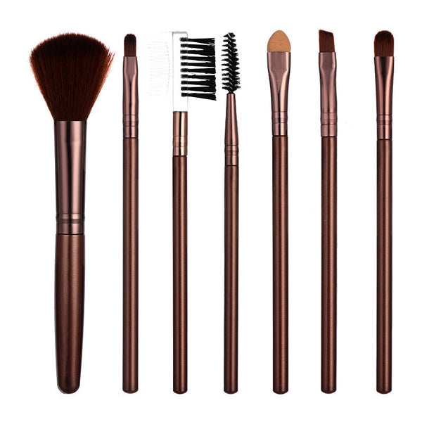 7-Piece Makeup Brush Set Complete Beauty Tool Collection