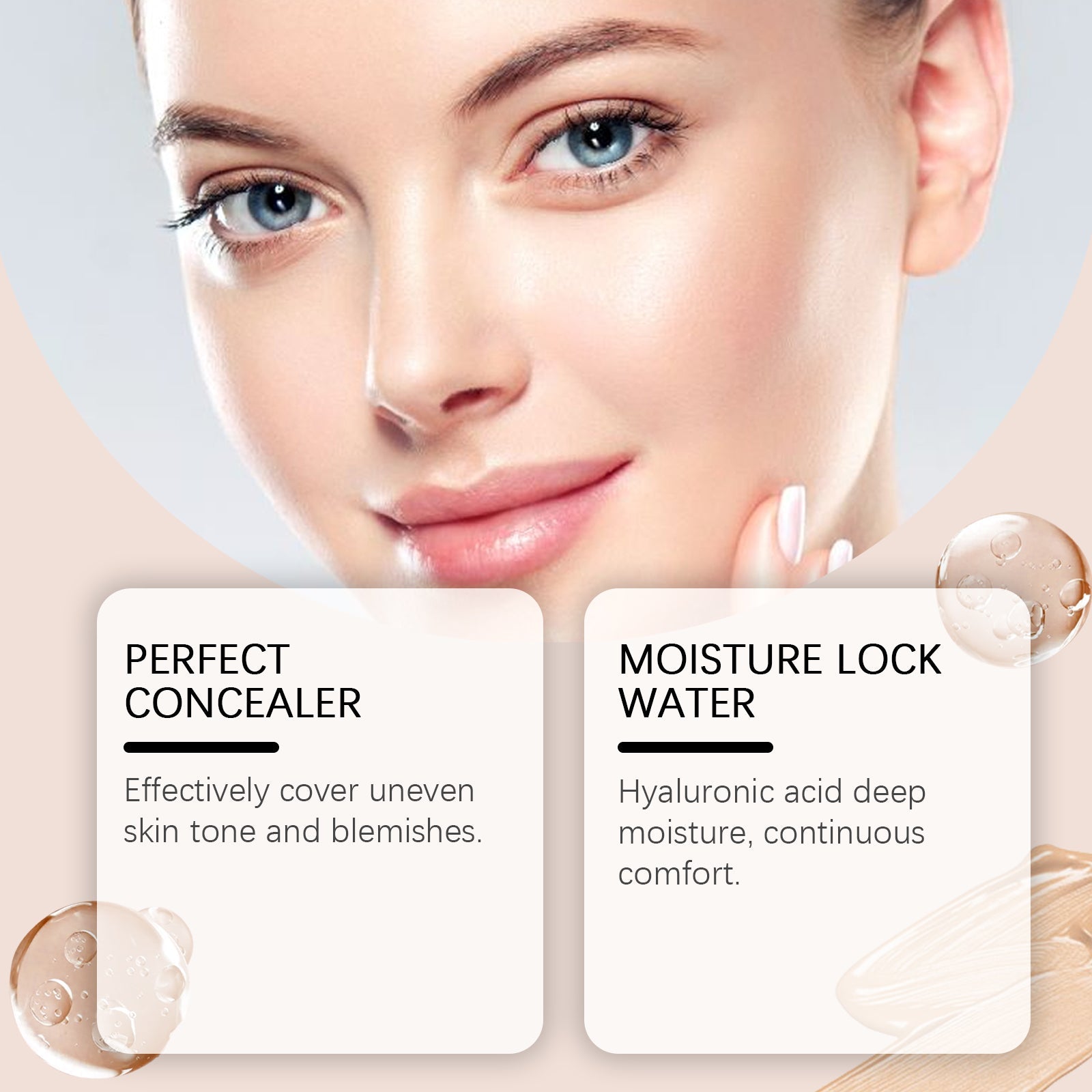 Light Transparent Concealer Foundation Stick Natural Long-Lasting Makeup Coverage