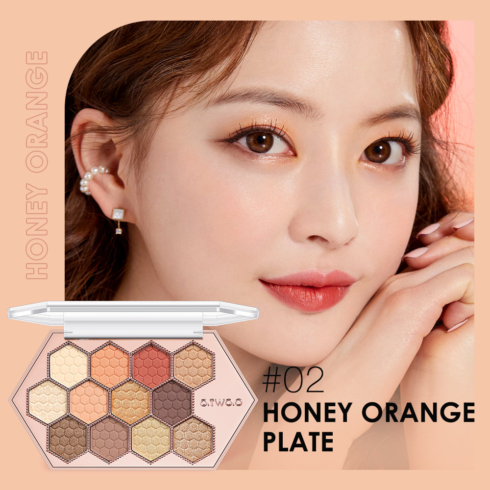Honeycomb Hexagonal 12-Color Eyeshadow Palette Natural Highlight Makeup
