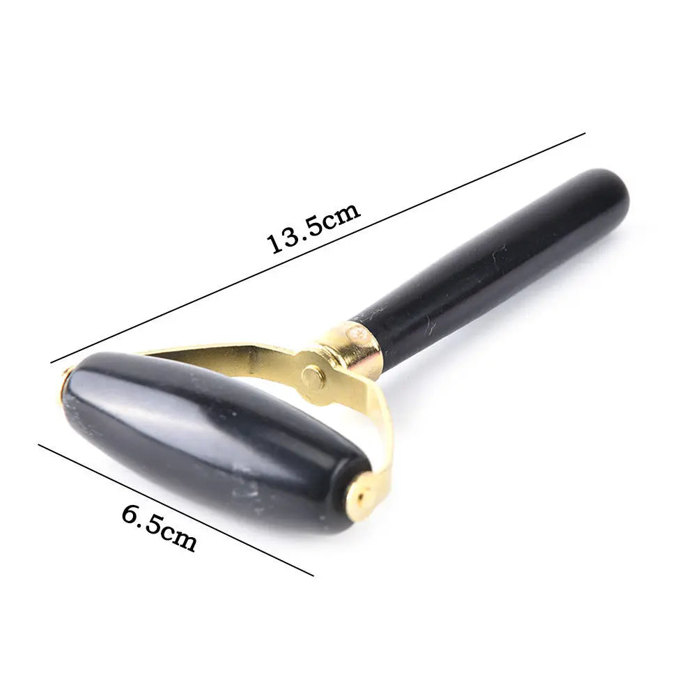 Natural Obsidian Quartz Facial Massage Roller Beauty Care Tool