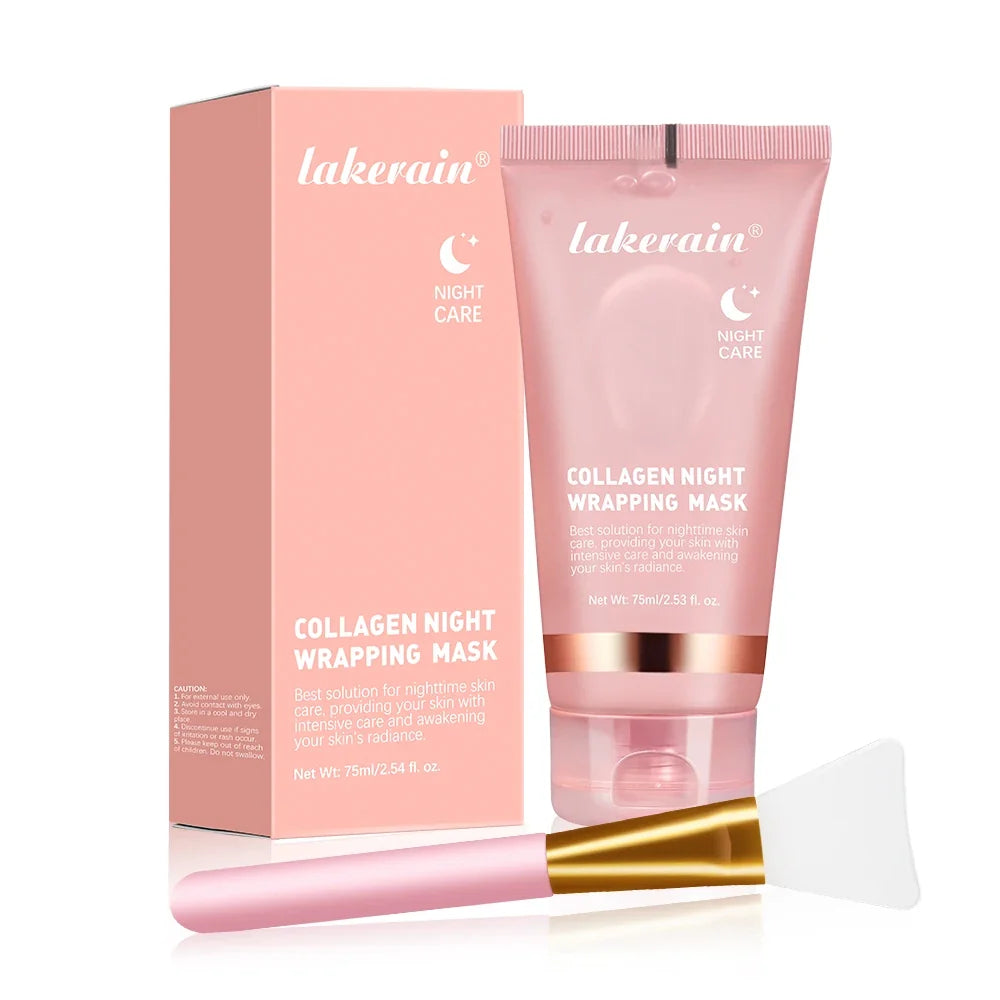 Korean Deep Collagen Mask Peel Off Mask Face Anti Wrinkle Lifting  Skin Care Masks Bio Pack Night Wrapping Woman Overnight Skin