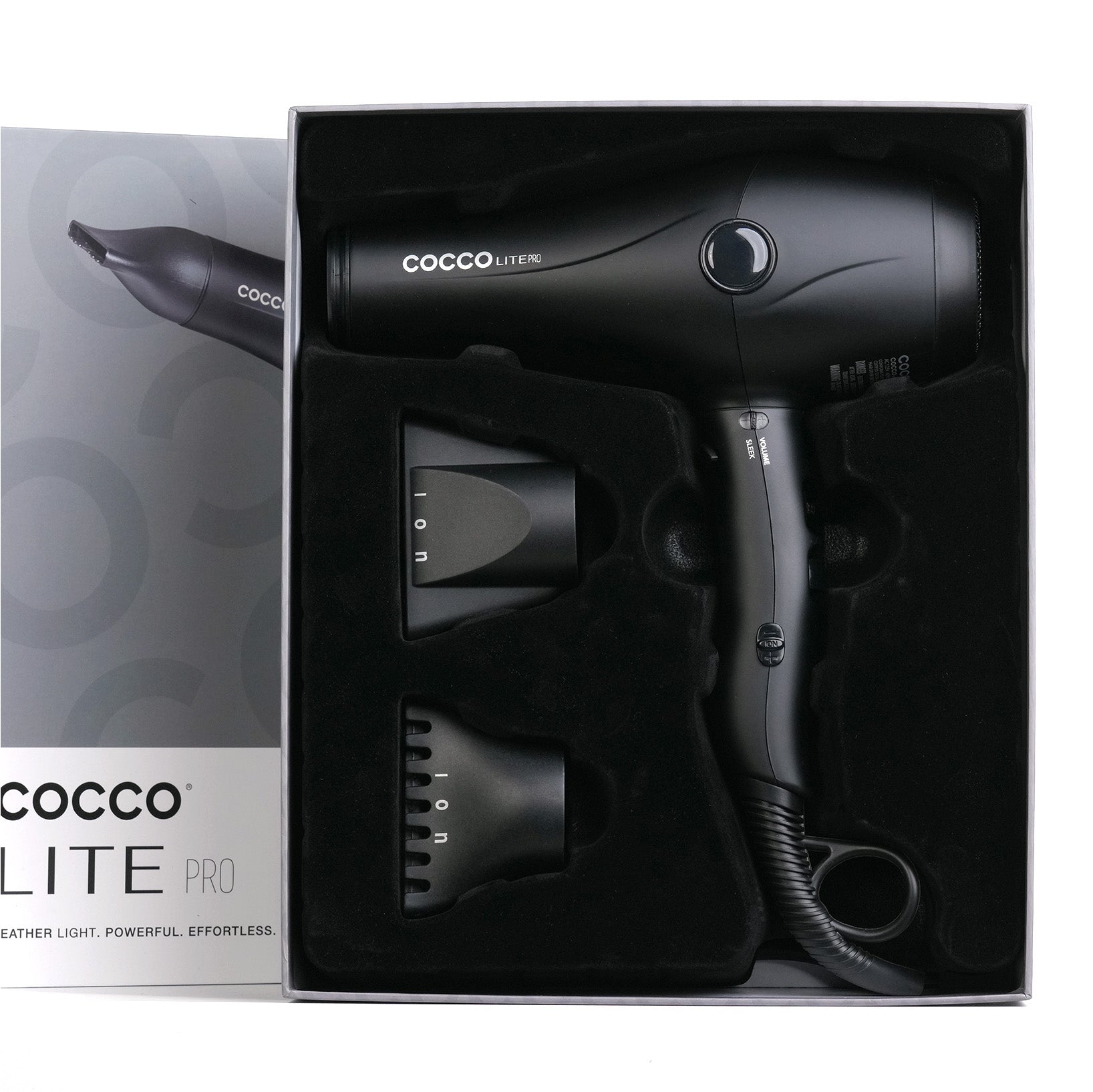 COCCO® Lite Pro XL Hair Dryer (Black)