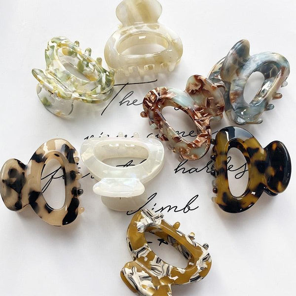 Sweet Mini Acetate Hair Clip for Women Girls Hair Claw Chic Barrettes Crab Hairpins Styling Claw Clips Fashion Hair Gorgeous Hair Accessories For Women