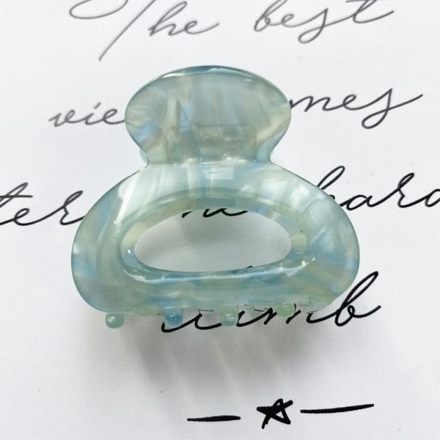 Sweet Mini Acetate Hair Clip for Women Girls Hair Claw Chic Barrettes Crab Hairpins Styling Claw Clips Fashion Hair Gorgeous Hair Accessories For Women