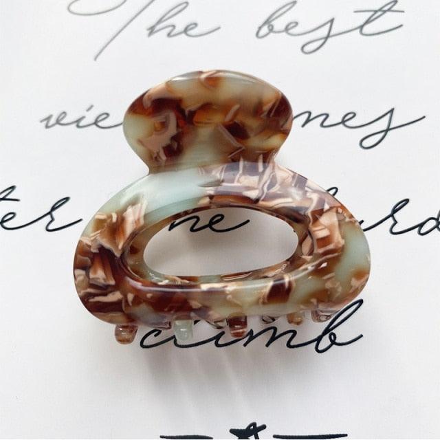 Sweet Mini Acetate Hair Clip for Women Girls Hair Claw Chic Barrettes Crab Hairpins Styling Claw Clips Fashion Hair Gorgeous Hair Accessories For Women