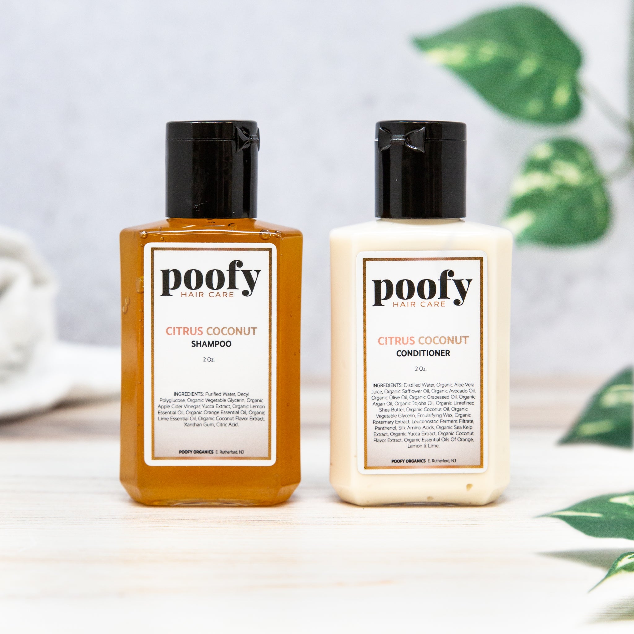 Citrus Coconut Shampoo & Conditioner - Travel Set